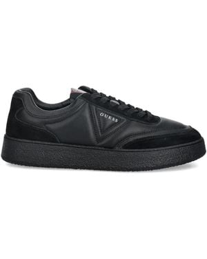 Guess Wimoh Panelled Lace-Up Trainers - Black