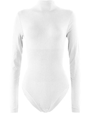Wolford Body Manches-Longues À Col Montant - White