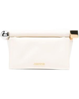 Jacquemus Small Rond Carré Clutch - Natural