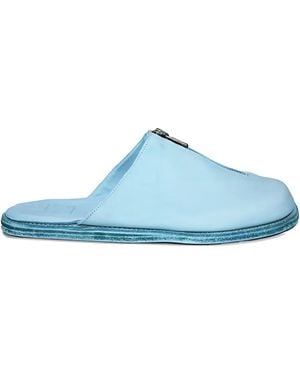 Guidi Mules mit Reißverschlussdetail - Blau