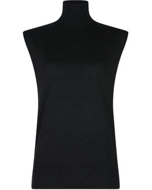 TOTEME Sleeveless Turtleneck Top - Black