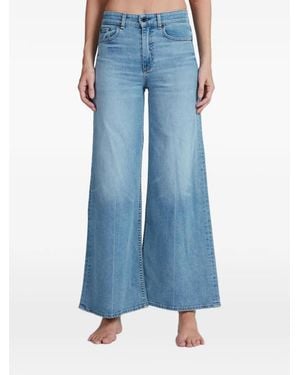 ASKK NY Ausgeblichene Wide-Leg-Jeans - Blau