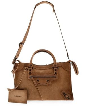 Balenciaga Borsa Le City Media - Marrone
