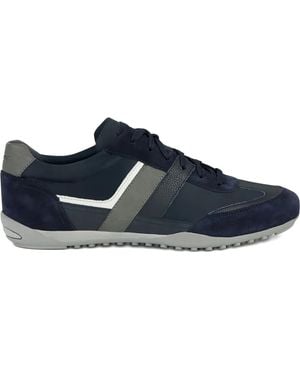 Geox Wells Lace-Up Trainers - Blue