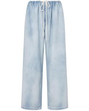 Moschino Drawstring Pocket Jeans - Blue