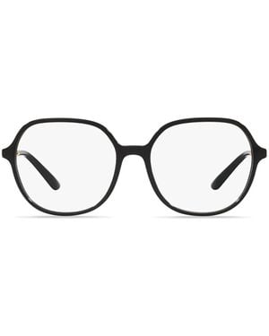 Dolce & Gabbana Brille Mit Logo-Schild - Schwarz