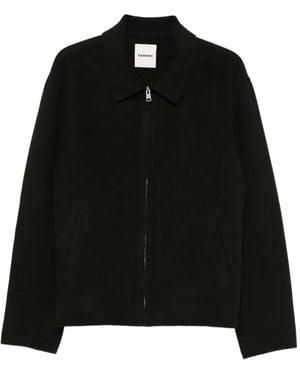 Sandro Zip-Up Jacket - Black