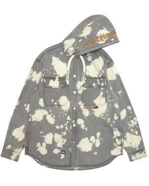 Aape By A Bathing Ape Surchemise À Effet Taches De Peinture - White