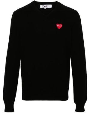 COMME DES GARÇONS PLAY Jumper Emblem Knit - Black