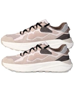 EXTR4 Panelled Lace-Up Trainers - Grey