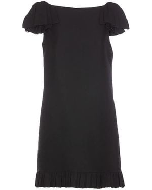 Valentino Garavani Crepe Dress - Black