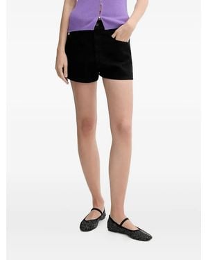 Miss Sixty Straight-Hem Denim Shorts - Black