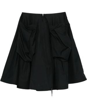 Rundholz Jupe Mi-Longue À Poche À Rabat - Noir