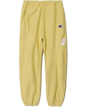 Undercover Cotton Blend Track Trousers - Yellow