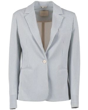 Circolo 1901 Blazer À Rayures - Gray