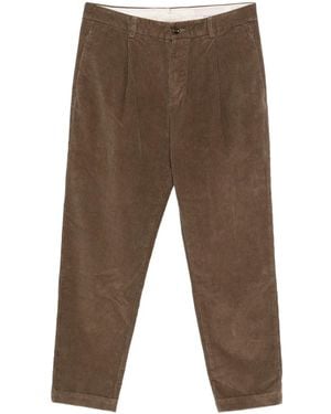 Original Vintage Style Cordhose mit Falten - Braun