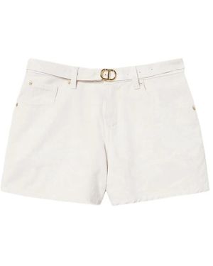 Twinset Cotton Shorts - White
