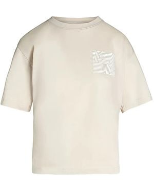 ALPHATAURI T-Shirt Con Stampa Geometrica - Bianco