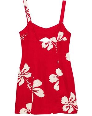 Reformation Belma リネンドレス - レッド