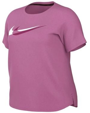 Nike Dri-fit Swoosh Tシャツ - ピンク