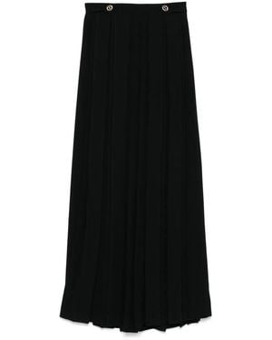 Twinset Pleated Crepe Pants - Black