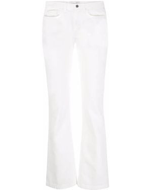 Alberta Ferretti Slim Fit Pants - White