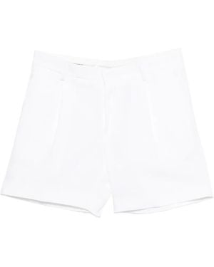 KARL LAGERFELD Pleated Shorts - White