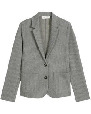 Marc O' Polo Pinstripe Blazer - Grey