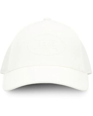 BOSS Logo-detail Baseball Cap - White