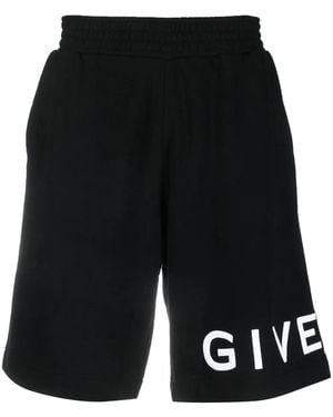 Givenchy 4G Logo-Print Track Shorts - Black