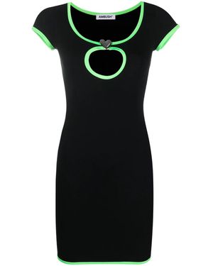Ambush Heart Hole Tシャツワンピース - ブラック
