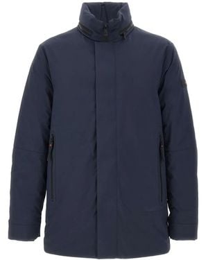 Peuterey Zip-Up Coat - Blue