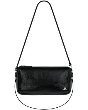 Courreges Small Three Sixty Shoulder Bag - Black