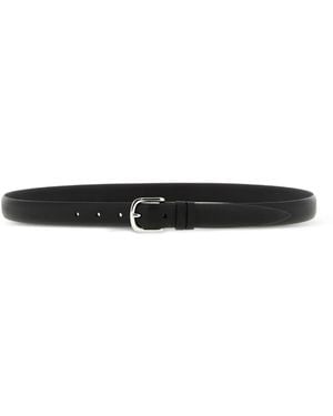 ZERBINI CLAUDIO Claudio Doormat Leather Belt - White