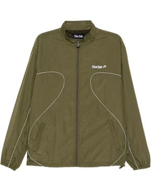 Sinclair Jacke mit Logo-Stickerei - Grün