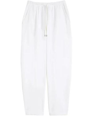 Sportmax Pantalon À Lien De Resserrage - White