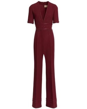 Elie Saab Jumpsuit Verfraaid Met Studs - Rood