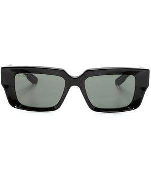 Gucci Rectangle-Frame Sunglasses - Grey
