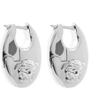 Versace Pendientes con motivo de cabeza de medusa - Blanco
