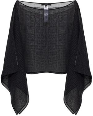 Balmain Monogram Beach Top - Black