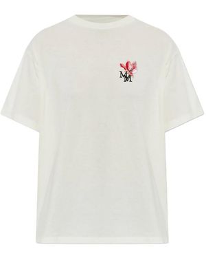 Maison Margiela Floral-Print T-Shirt - White