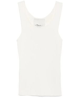 3.1 Phillip Lim Compact Ribbed Tank Top - White
