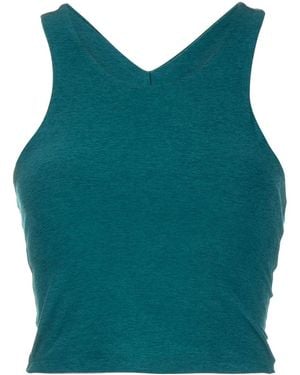 Beyond Yoga Débardeur Crop Focus - Bleu