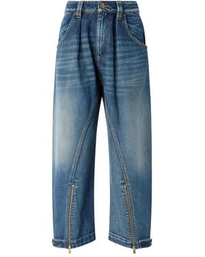 Pinko Jeans Met Ritsdetail - Blauw