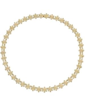 Sydney Evan 14K Flower Necklace - Metallic