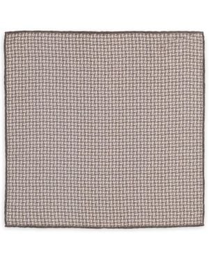 Brunello Cucinelli Gewebtes Einstecktuch - Braun