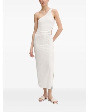 Melissa Odabash Lizzie One-Shoulder Cut-Out Maxi Dress - White
