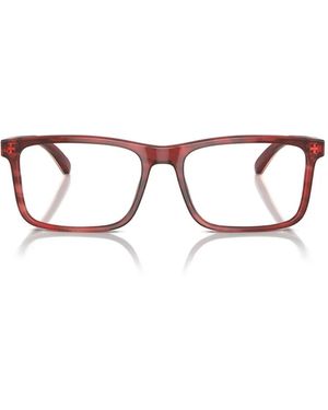 Emporio Armani Occhiali Rettangolari - Marrone