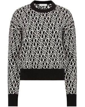 Nina Ricci モノグラム セーター - ブラック