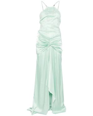 Patrizia Pepe Maxi Jewel Insert Dress - Green